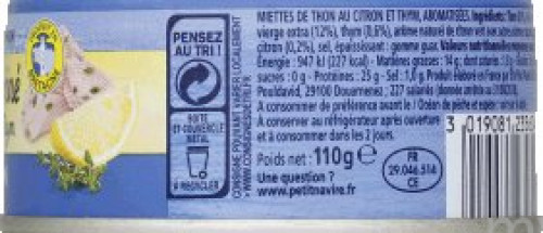 110G THON CITRON THYM PN