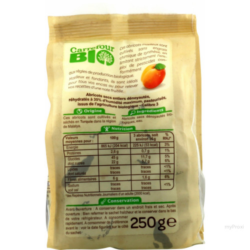 250G ABRICOT MOELLEUX CRF BIO