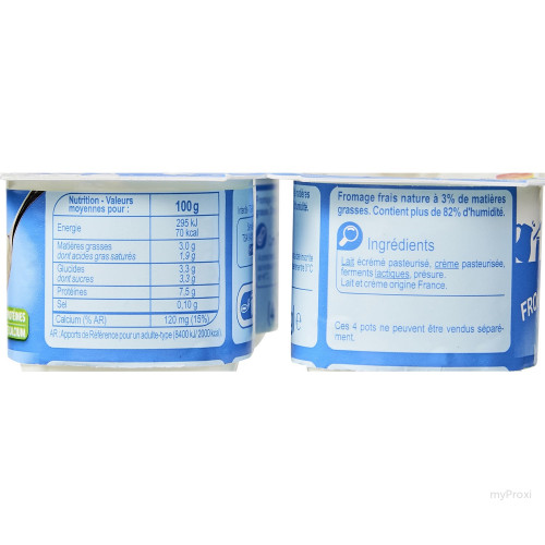 4X100G FROM FRAIS NAT 3% CRF C