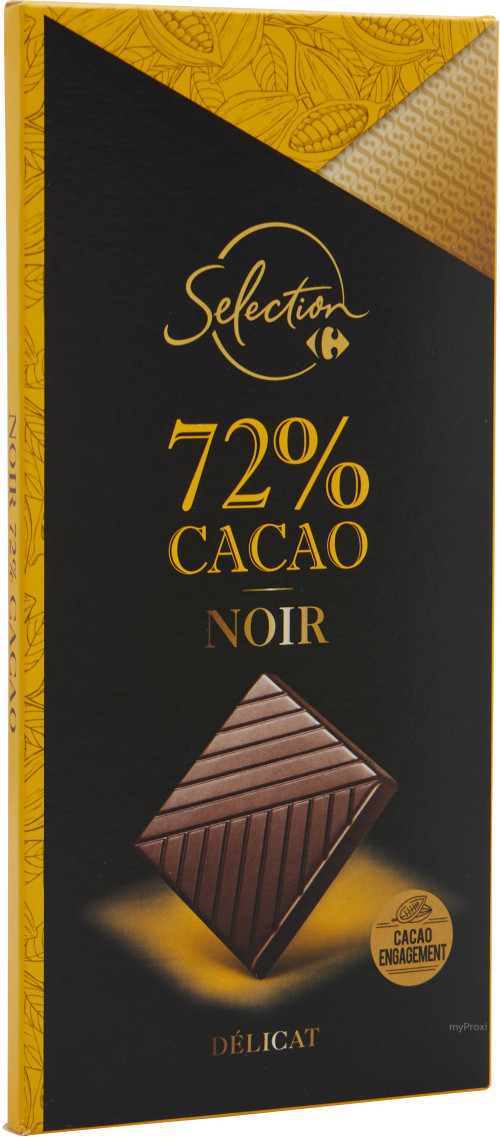 80G CHOC.NOIR 72% CRF SEL