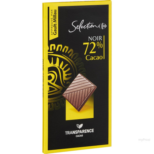 80G CHOC.NOIR 72% CRF SEL