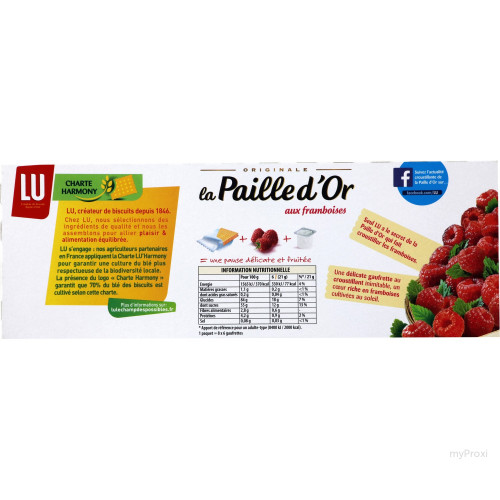 170G PAILLE D'OR FRAMBOISE LU