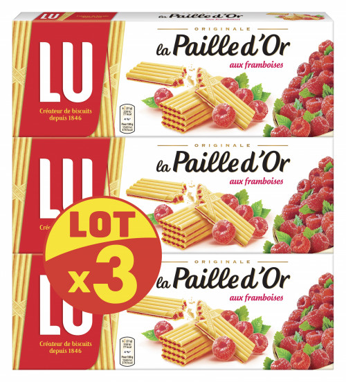 3X170G PAILLE DOR FRAMBOISE LU