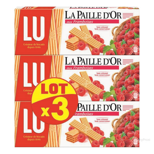 3X170G PAILLE DOR FRAMBOISE LU