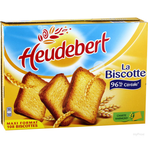875G 108 BISCOTTES HEUDEBERT