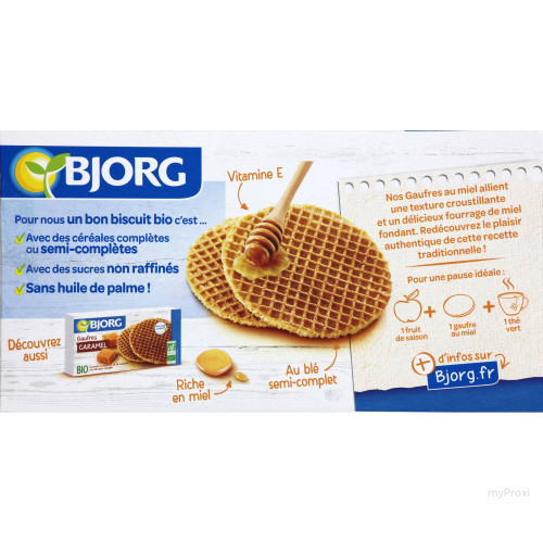 175G GAUFRE MIEL BIO BJORG
