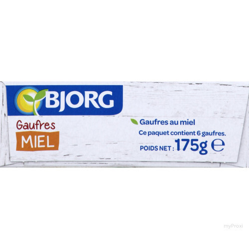 175G GAUFRE MIEL BIO BJORG