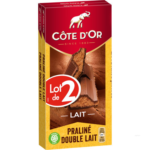 2X200G TAB CHOCO PRALINE LAIT
