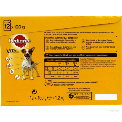 12X100G SF EN SAUCE PEDIGREE