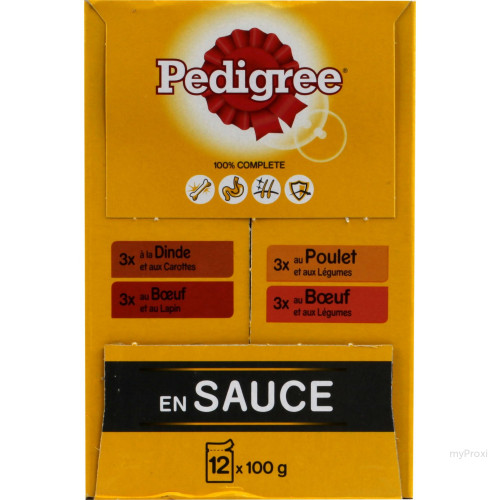 12X100G SF EN SAUCE PEDIGREE