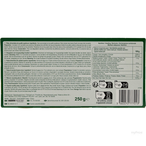 250G PATE CANNELLONI CRF