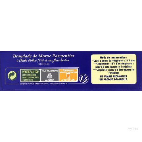 450G BRANDADE MORUE TIPIAK