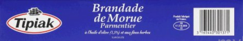 450G BRANDADE MORUE TIPIAK