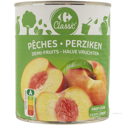 4/4 BOITE PECHES SIROP CRF CLA