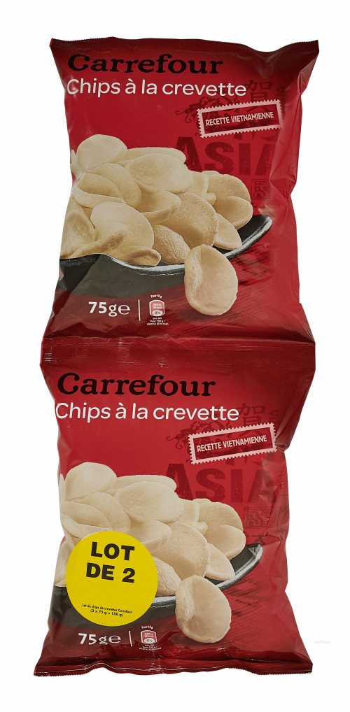 2X75G CHIPS CREVETTES CRF