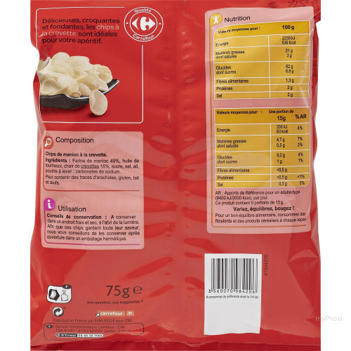 2X75G CHIPS CREVETTES CRF