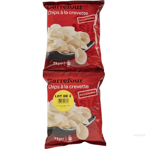 2X75G CHIPS CREVETTES CRF