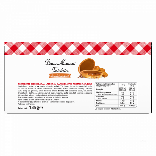 ET 135G TARTEL.CHOC.CARAMEL BM
