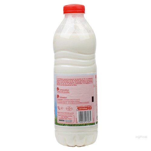 1L LAIT FRAIS ENTIER CARREFOUR