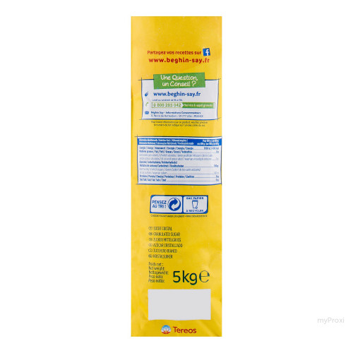 5KG SAC SUCRE CRISTALLISE