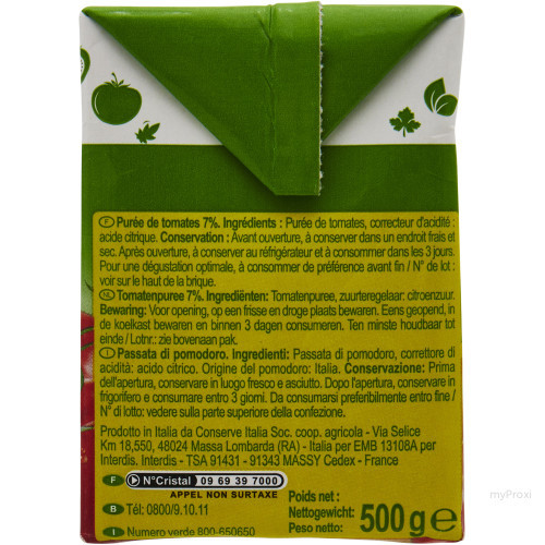 500ML PUREE DE TOMATE CRF