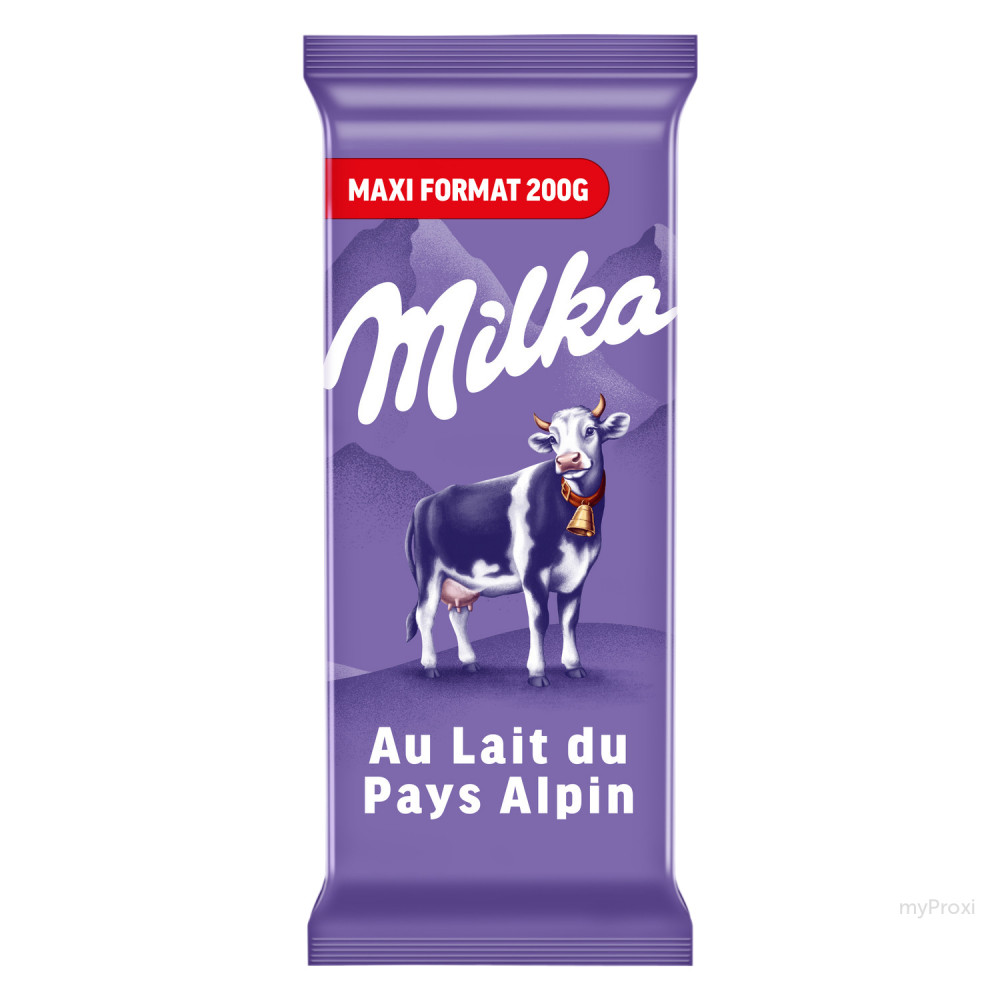 TAB 200G CHOCOLAT LAIT MILKA