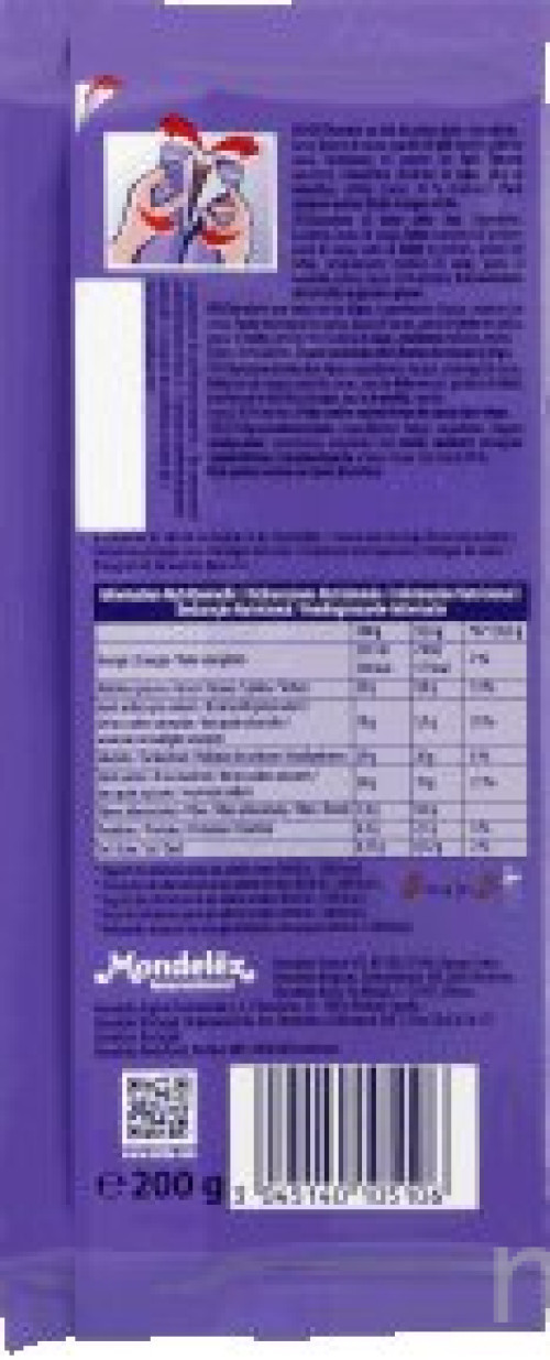 TAB 200G CHOCOLAT LAIT MILKA