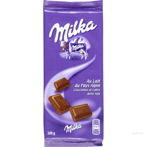TAB 200G CHOCOLAT LAIT MILKA