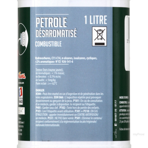 1L PETROLE DESAROMATISE.