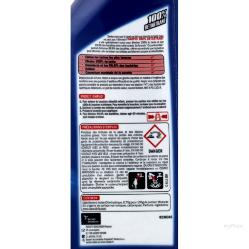 750ML GEL100%DETARTRANT HARPIC