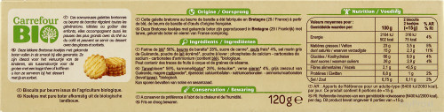 120G GALETTE BRETONNES CRF BIO