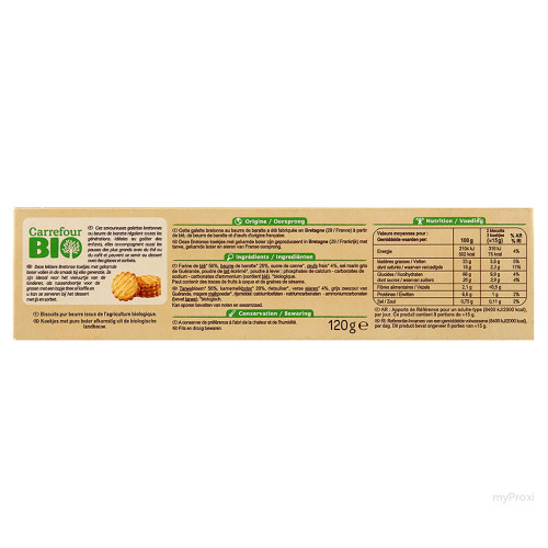 120G GALETTE BRETONNES CRF BIO