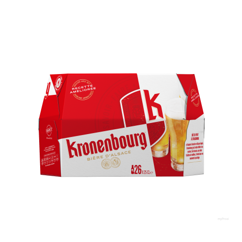 26X25CL BIERE KRONENBOURG