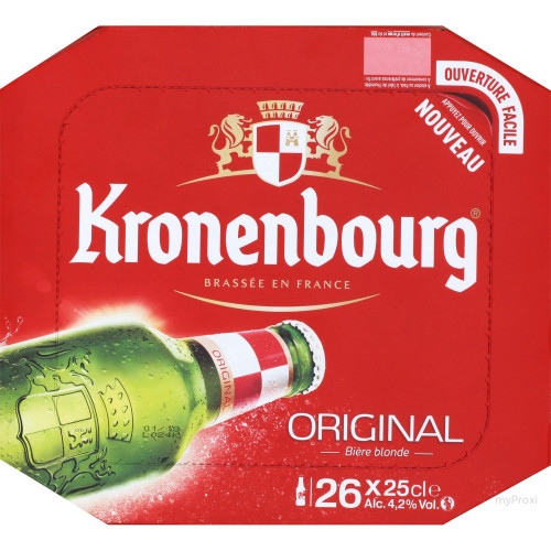 26X25CL BIERE KRONENBOURG