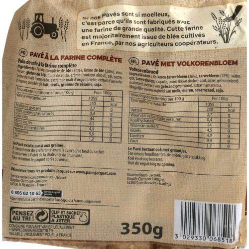 350G PAVE COMPLET JACQUET