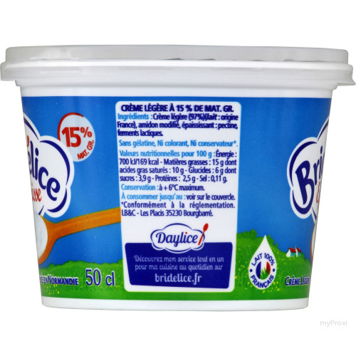50CL CF EP LEG 15% BRIDELICE