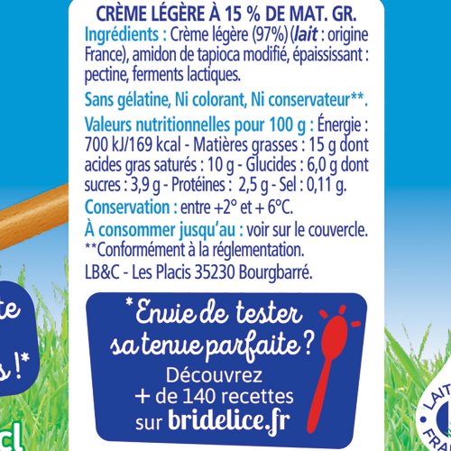 50CL CF EP LEG 15% BRIDELICE