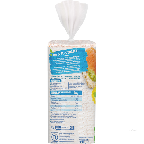 130G GALETTES MAIS EXTRA FINES