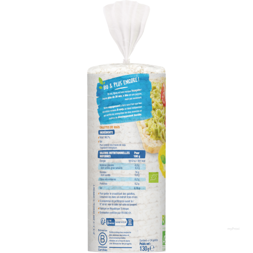 130G GALETTES MAIS EXTRA FINES