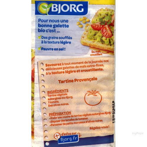 130G GALETTES MAIS EXTRA FINES