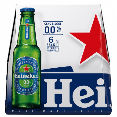 BLE 6X25CL HEINEKEN 0.0%