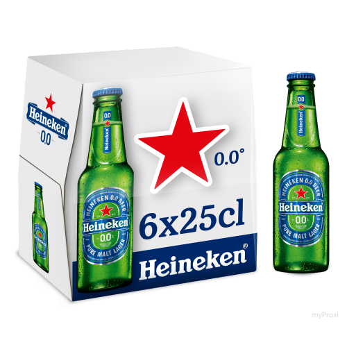 BLE 6X25CL HEINEKEN 0.0%