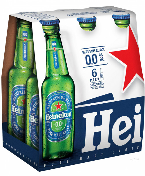 BLE 6X25CL HEINEKEN 0.0%