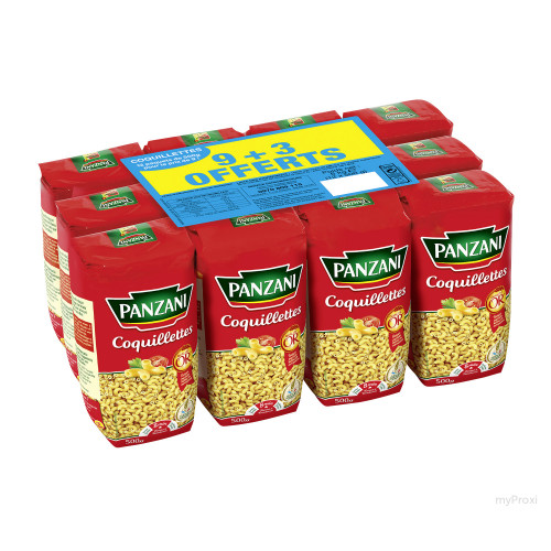 9X500G+3OFF COQUILLETTE PANZAN