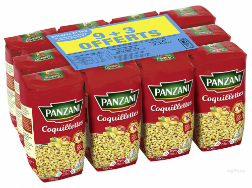 9X500G+3OFF COQUILLETTE PANZAN