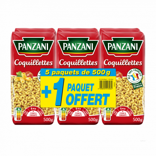 5X500G+1OFF.COQUILLETT.PANZANI