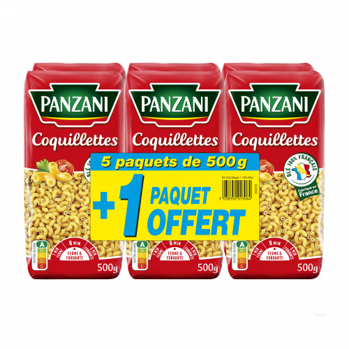 5X500G+1OFF.COQUILLETT.PANZANI