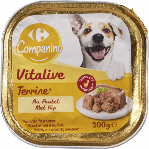 300G TERRINE POULET CHIEN CRF