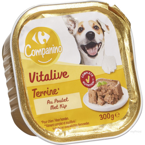 300G TERRINE POULET CHIEN CRF