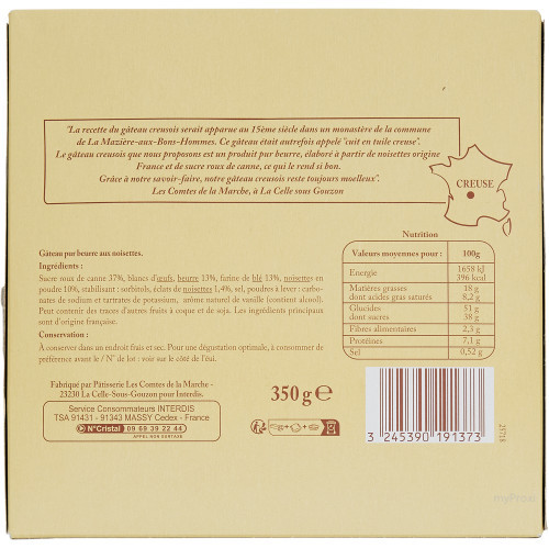 350G GATEAU CREUSOIS RDF
